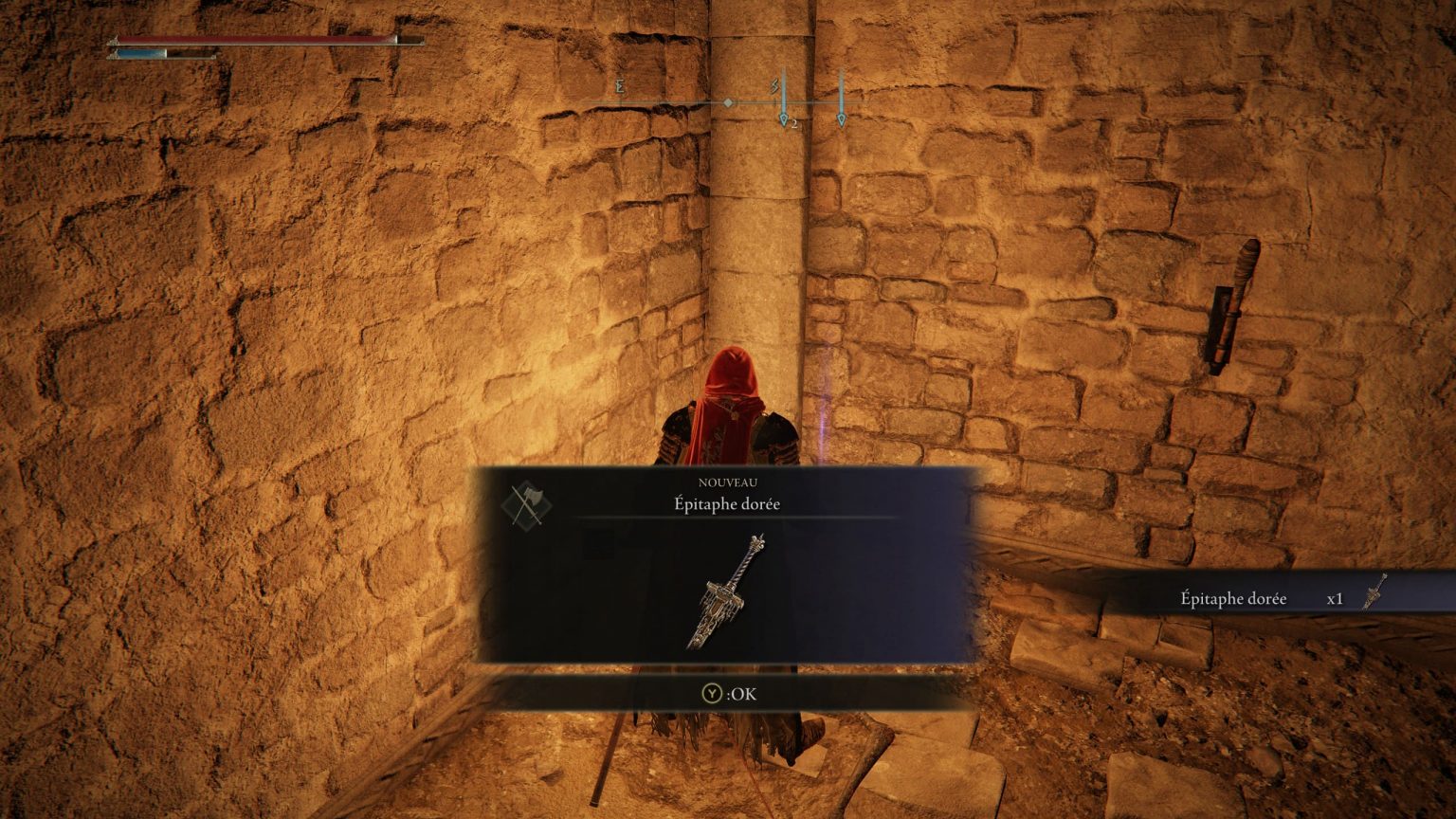 Arme Épitaphe dorée, où la trouver ? Guide Elden Ring