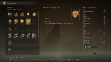 Image d'illustration pour l'article : Talisman de dragon sacré +1 - Elden Ring