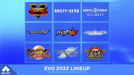Image d'illustration pour l'article : EVO 2022 : voici les 9 jeux de la compétition officielle