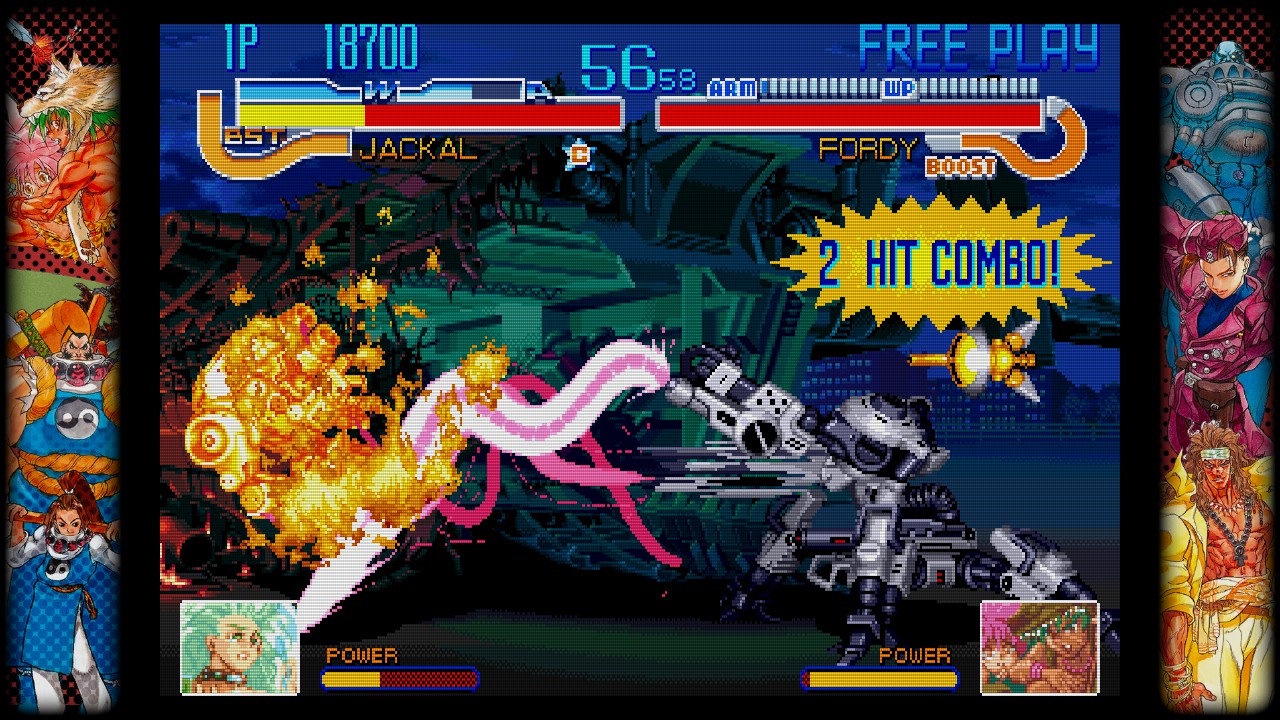 Capcom fighting collection cyberbots combo