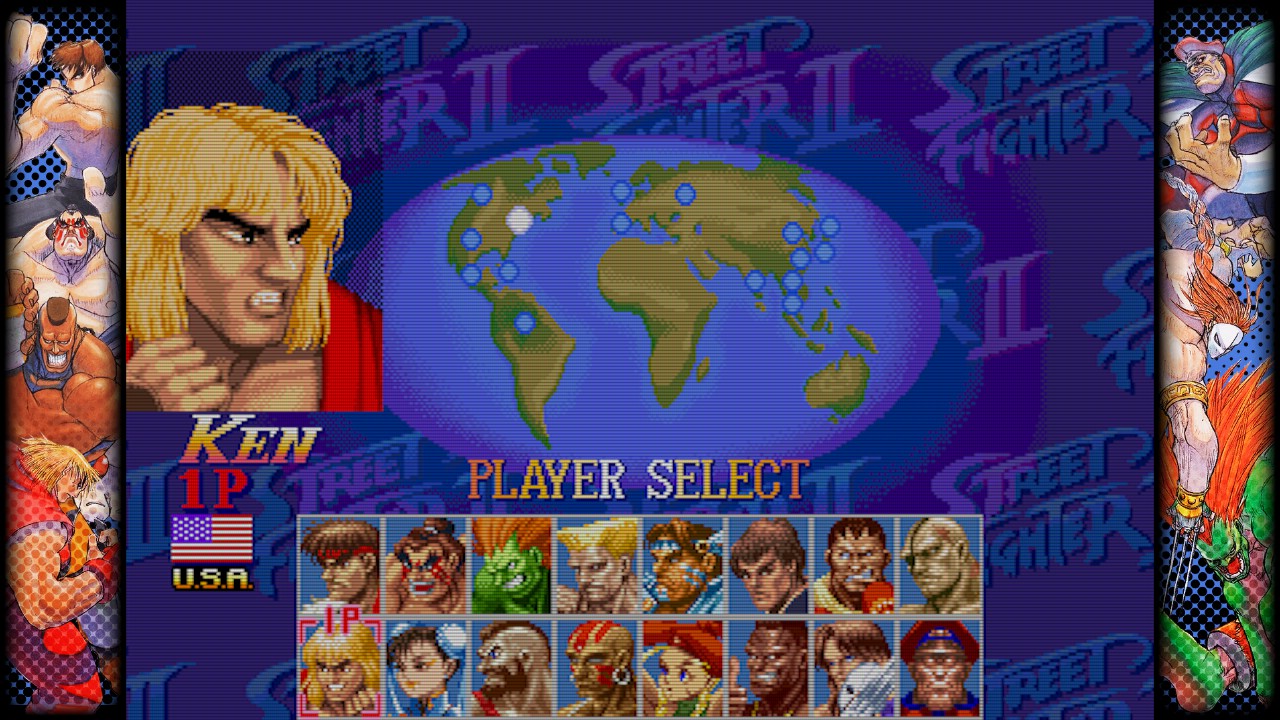 Capcom fighting collection street fighter ii roster