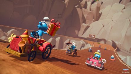Image d'illustration pour l'article : Schtroumpfs Kart : Nous l'avons vu, ce qu'il faut savoir sur ce Mario Kart-like