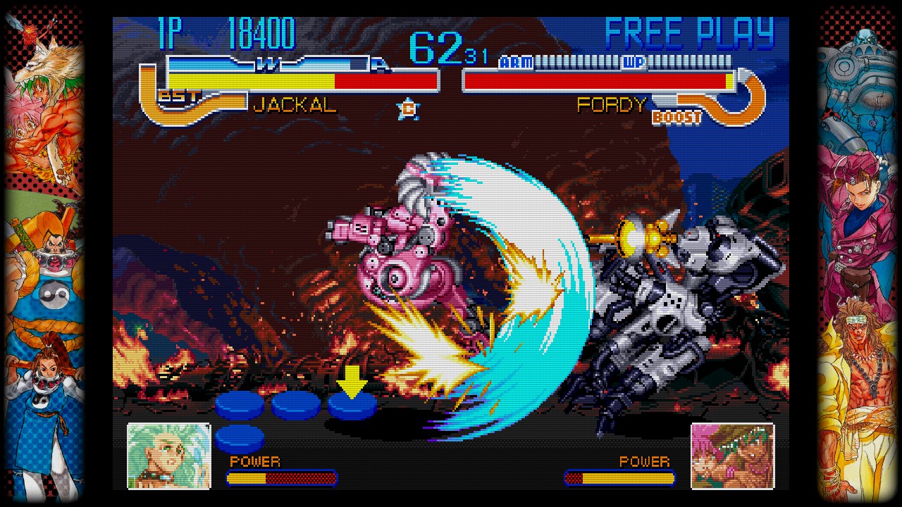 Capcom fighting collection cyberbots backflip