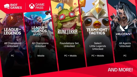 Image d'illustration pour l'article : Les jeux Riot Games (League of Legends, Valorant...) s'associent au Game Pass