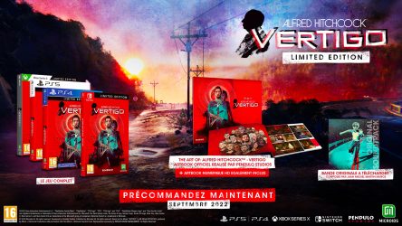 Image d'illustration pour l'article : Alfred Hitchcock – Vertigo sortira le 27 septembre sur PS4, PS5, Xbox One, Xbox Series X|S et Nintendo Switch