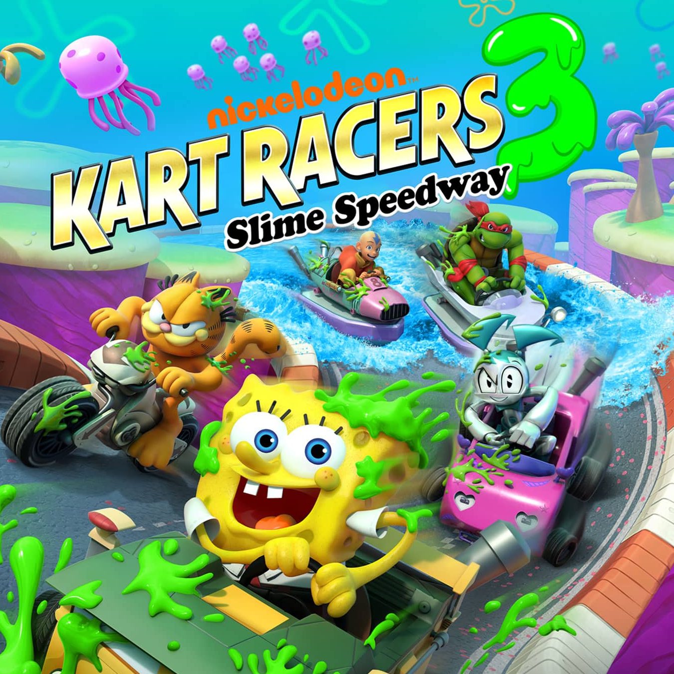 Jaquette Nickelodeon Kart Racers 3: Slime Speedway
