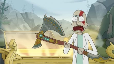 Image d'illustration pour l'article : God of War Ragnarok : Rick & Morty font de la pub pour le jeu