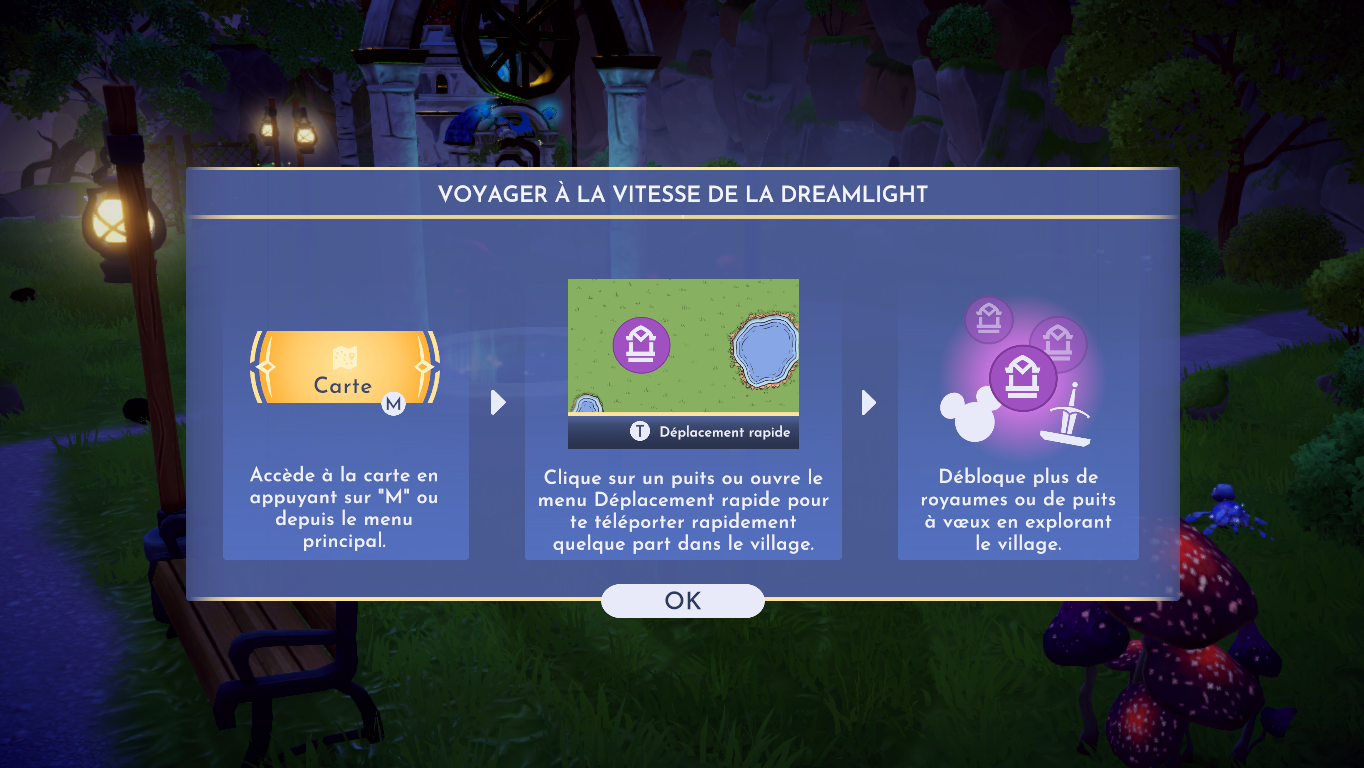 guide disney dreamlight valley deplacement rapide