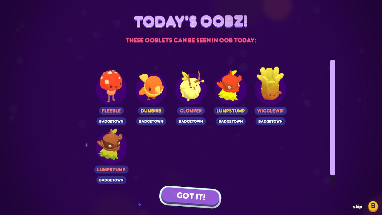 Ooblets créatures
