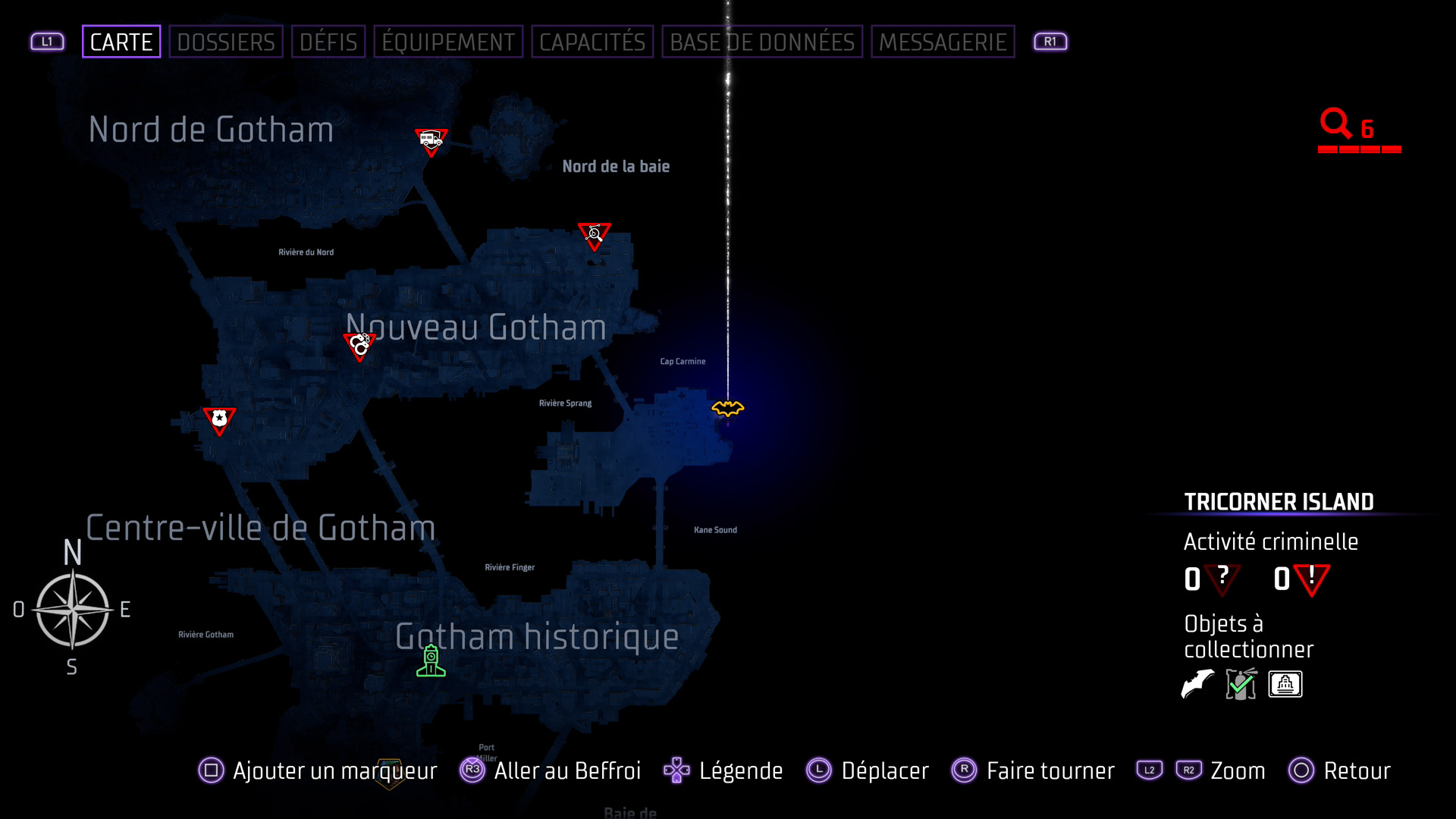 Les batarangs - gotham historique- tricorner island - fort dumas - gotham knights