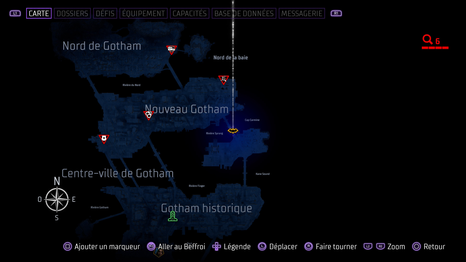 Les batarangs - gotham historique- tricorner island - pont robert kane - gotham knights