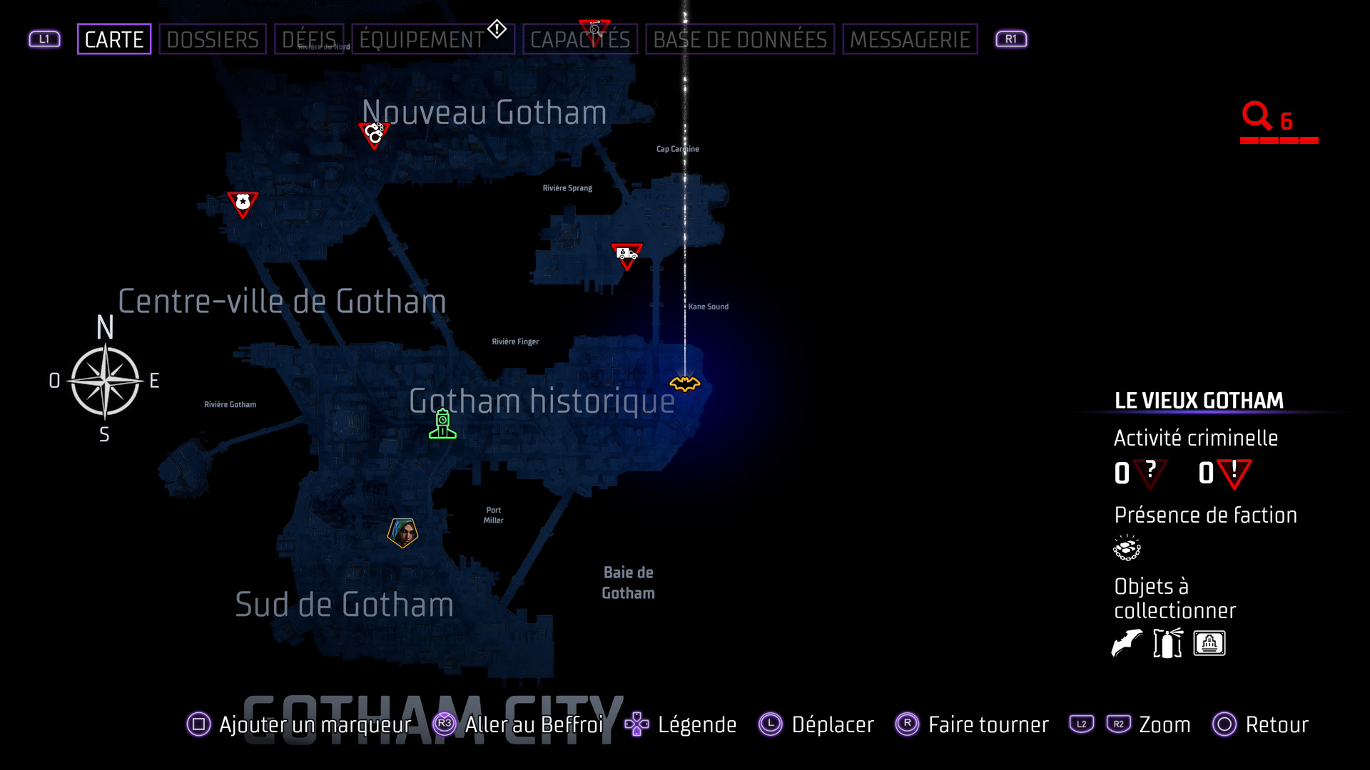 Les batarangs - gotham historique- vieux gotham - tour à l'est - gotham knights