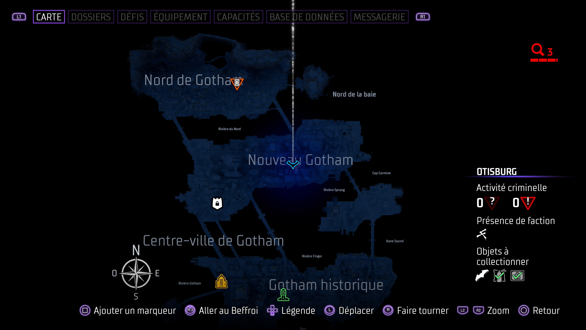 Les batarangs - nouveau gotham - otisburg - grue - gotham knights