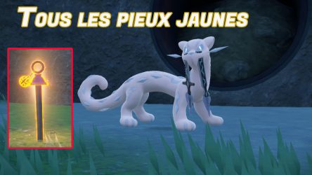 Image d'illustration pour l'article : Emplacement des pieux jaunes – Pokémon Écarlate et Violet