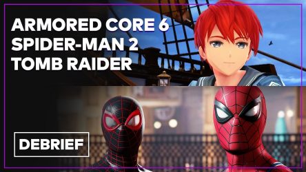 Image d'illustration pour l'article : Débrief' : Spider-Man 2, Tomb Raider, Ys X, Armored Core VI et série God of War