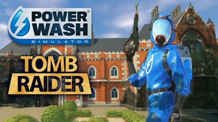 Image d'illustration pour l'article : PowerWash Simulator : Il sera bientôt possible de nettoyer le Manoir Croft (Tomb Raider)