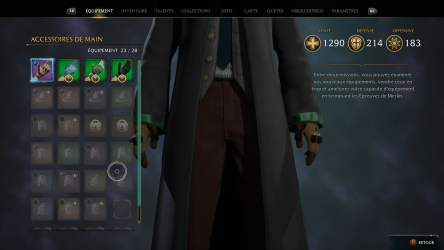 Image d'illustration pour l'article : Comment augmenter la capacité de stockage des équipements - Hogwarts Legacy