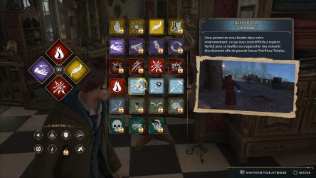 Image d'illustration pour l'article : Liste complète de tous les sorts disponibles - Hogwarts Legacy