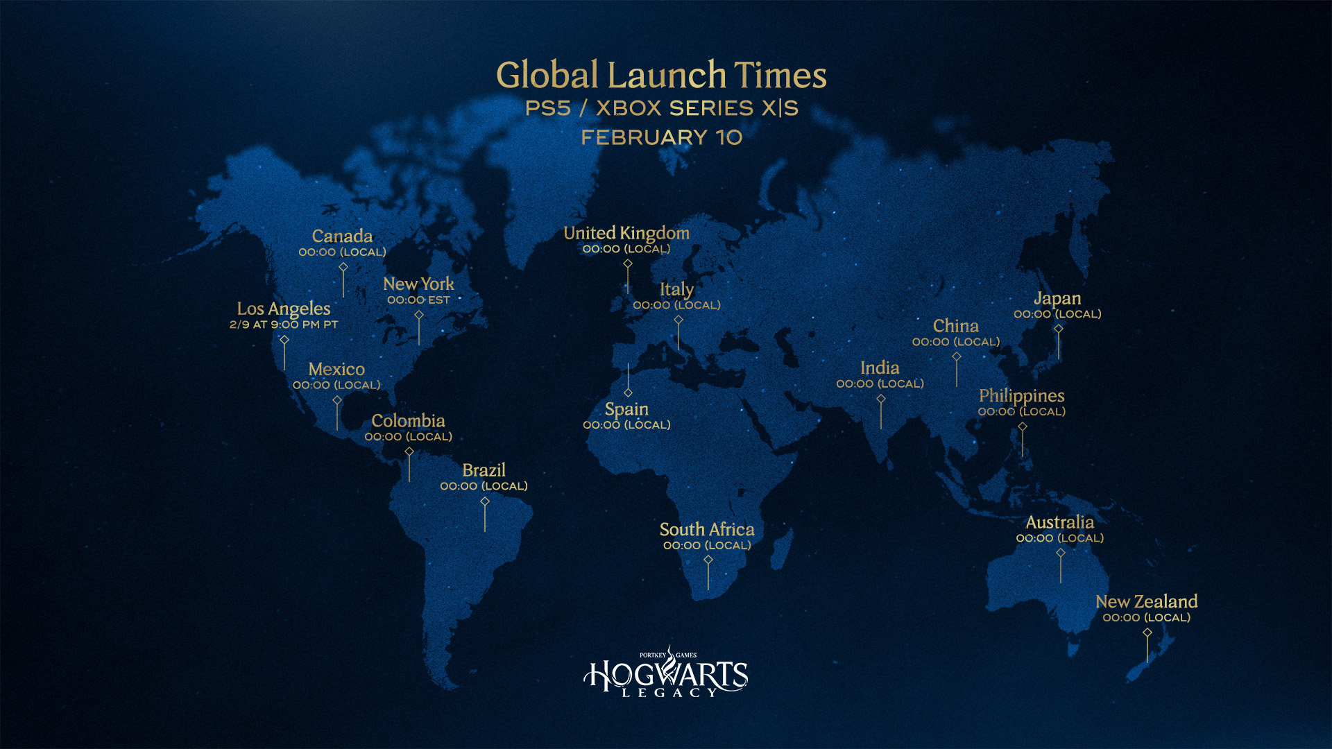 Hogwarts legacy launch time 2