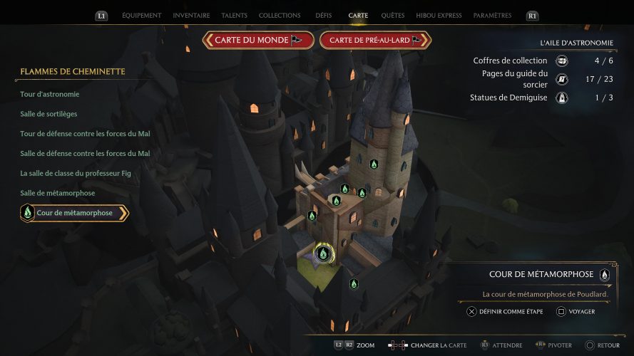 Où trouver tous les coffres avec un œil Guide Hogwarts Legacy