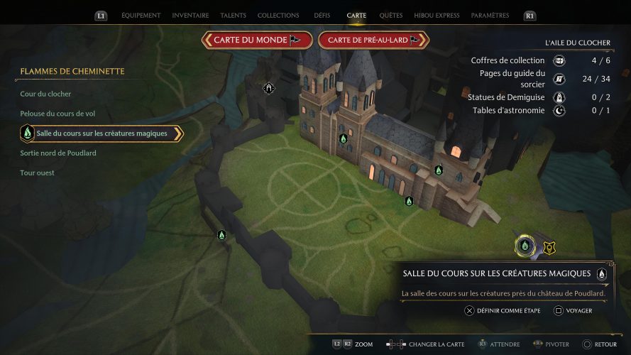Où trouver tous les coffres avec un œil Guide Hogwarts Legacy
