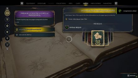 Image d'illustration pour l'article : La chasse aux pages manquantes (Quête Gryffondor) - Hogwarts Legacy