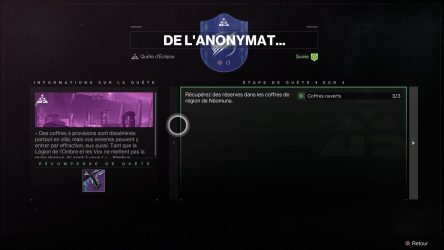 Image d'illustration pour l'article : De l'anonymat... (Fusil Boucle Itérative)- Destiny 2 Lightfall