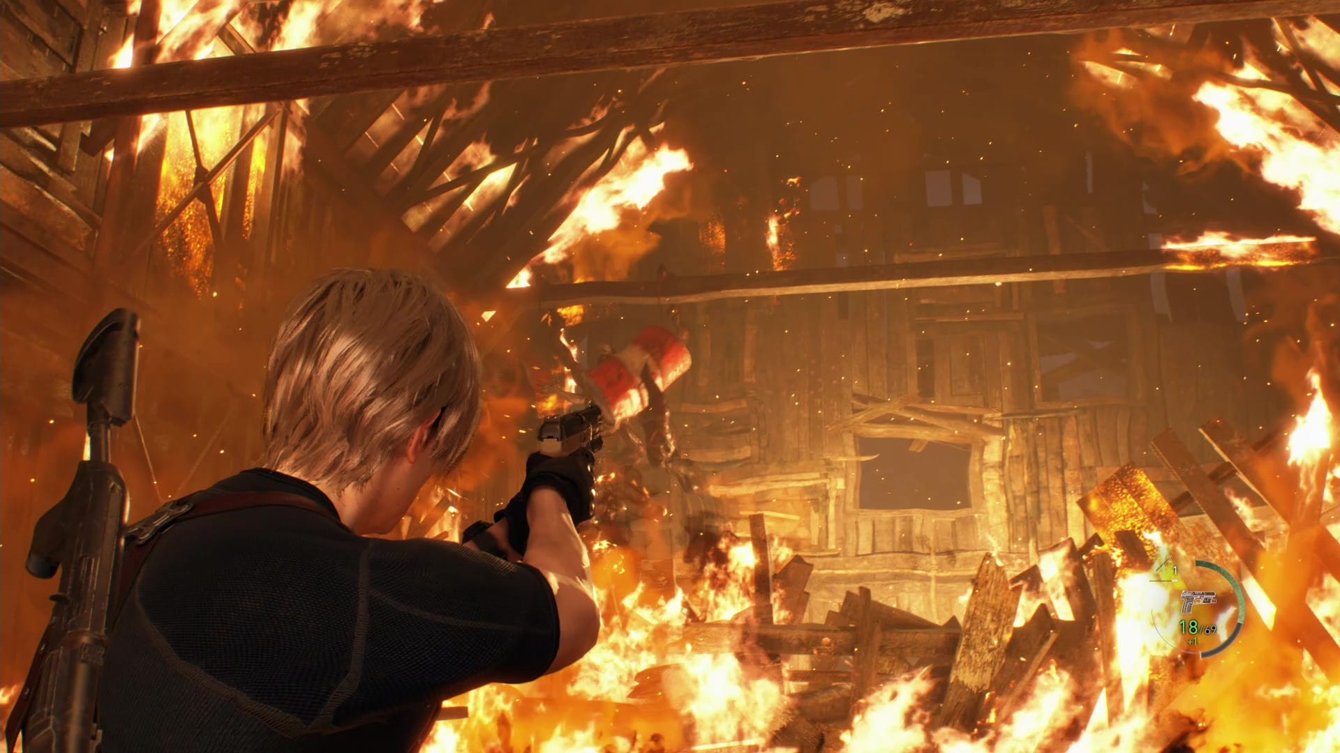 Resident evil 4 remake boss cabane tir pistolet 15