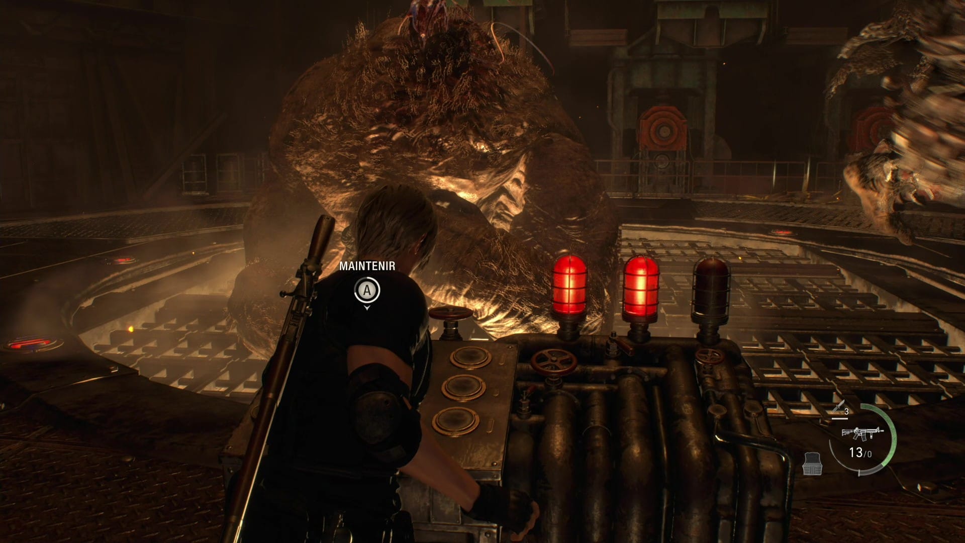 Resident evil 4 remake boss luis trolls fight levier 9