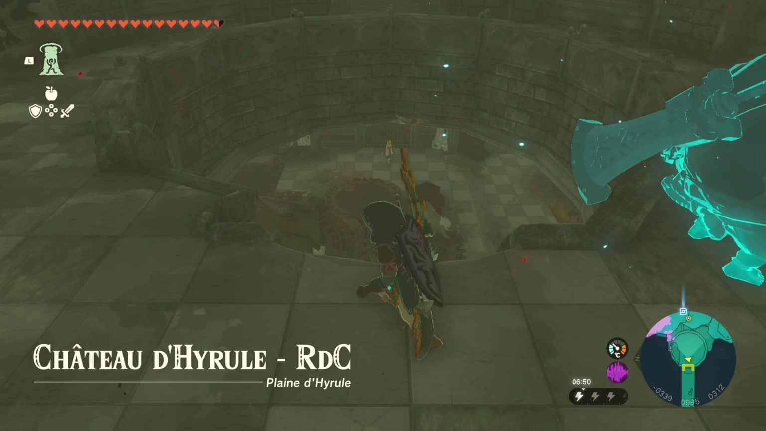 Étrange phénomène au château The Legend of Zelda Tears of the Kingdom Gamerslive.FR