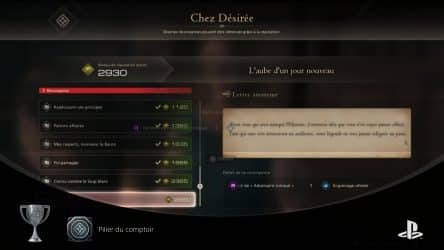 Image d'illustration pour l'article : Toutes les récompenses liées à la réputation (Chez Désirée) - Final Fantasy XVI
