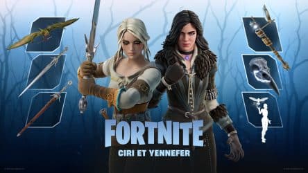 Image d'illustration pour l'article : Fortnite : Yennefer et Ciri de The Witcher débarquent dans le jeu d'Epic Games