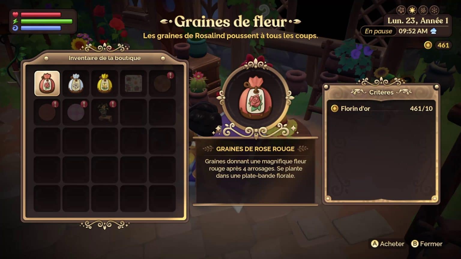 Croiser les fleurs et créer différentes couleurs Guide Fae Farm
