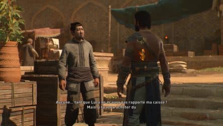 Image d'illustration pour l'article : Argent, corruption et thé (Capitaine du port) | Soluce Assassin's Creed Mirage