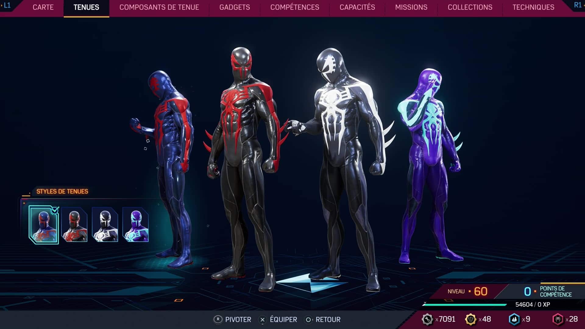 Liste des costumes de peter - guide marvel's spider-man 2