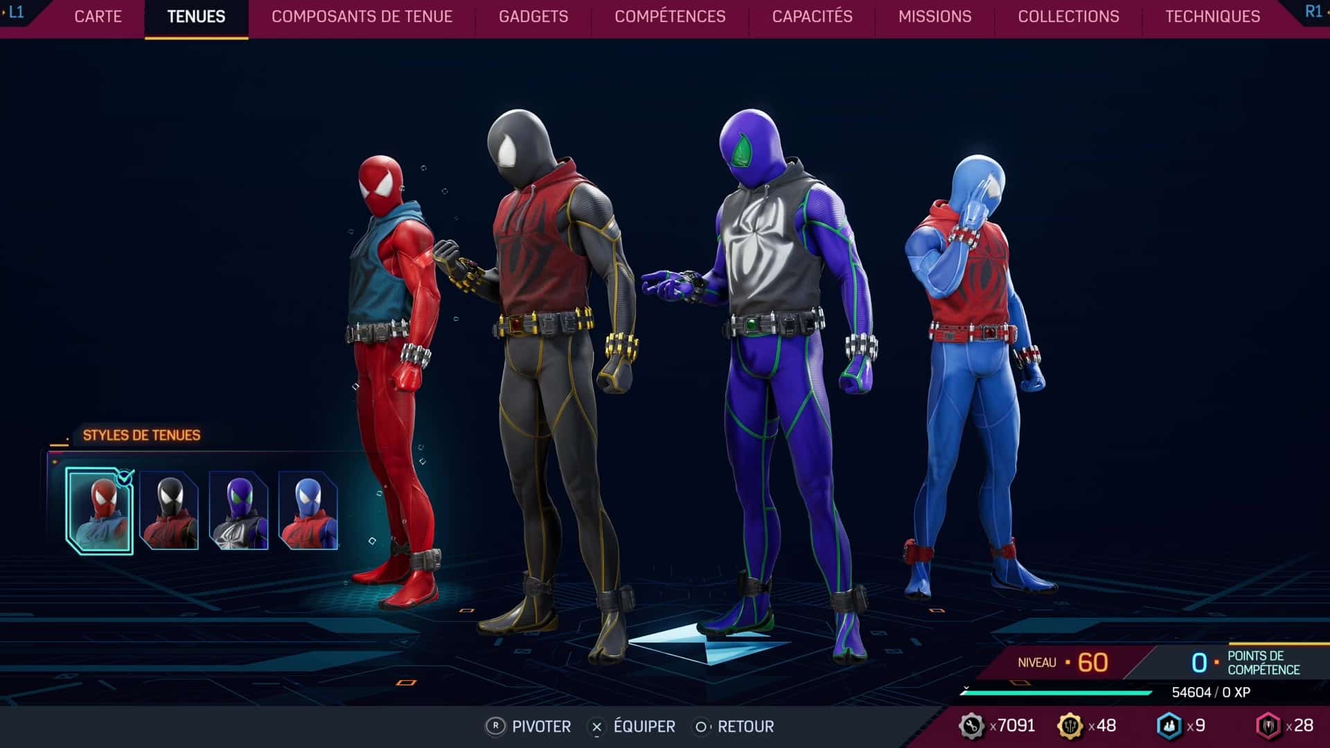 Liste des costumes de peter - guide marvel's spider-man 2