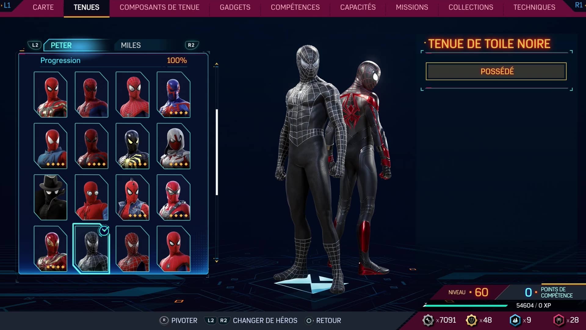 Liste des costumes de peter - guide marvel's spider-man 2