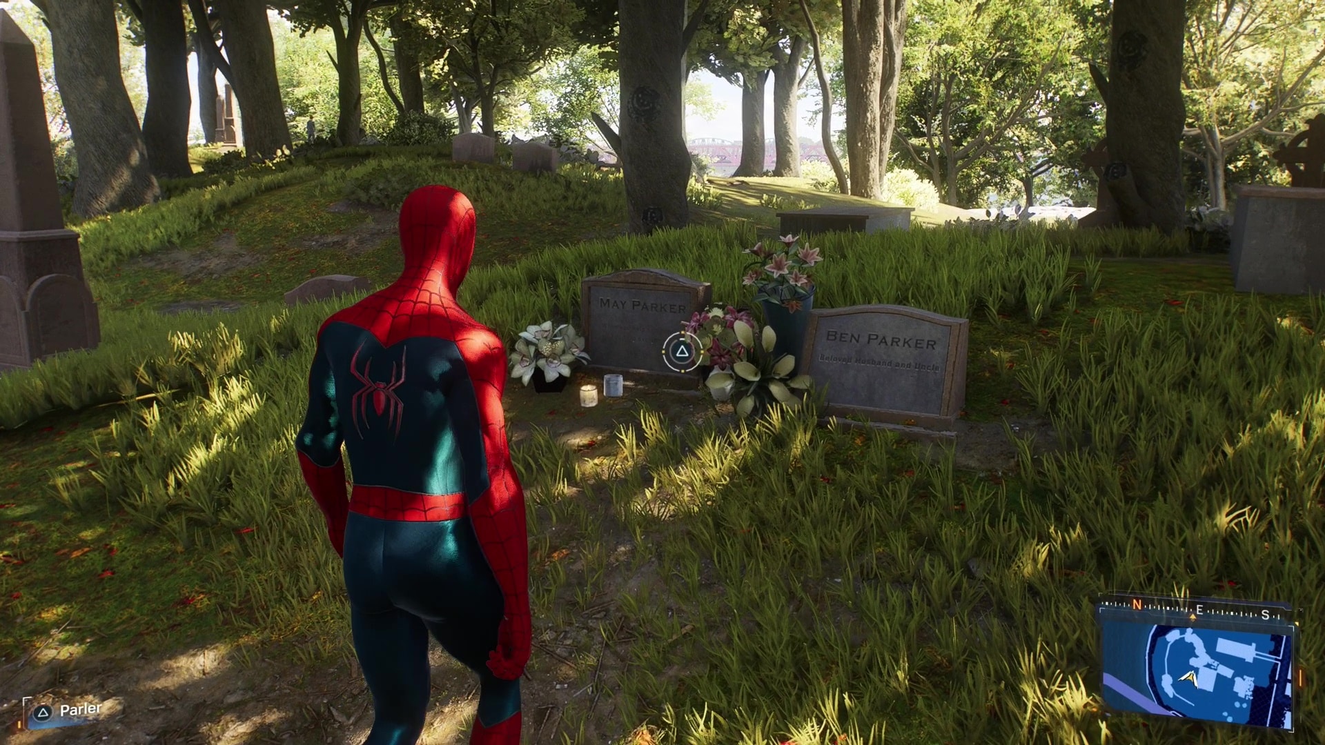 Visiter la tombe de tante may (trophée savoir quoi faire) - guide marvel's spider-man 2