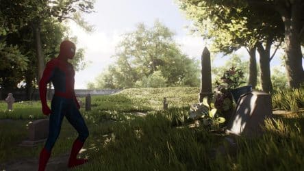 Image d'illustration pour l'article : Visiter la tombe de Tante May (Trophée Savoir quoi faire) - Marvel's Spider-Man 2