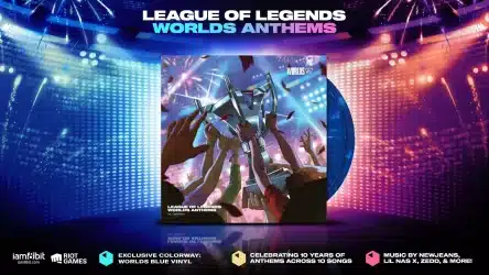 Image d'illustration pour l'article : Un vinyle regroupant tous les hymnes des Worlds de League of Legends sortira en 2024