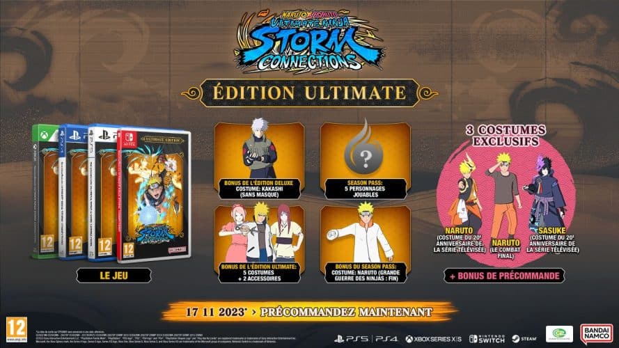 Naruto Ultimate Ninja Storm 1 Steelbook avec OST sur Playstation 3 PS3