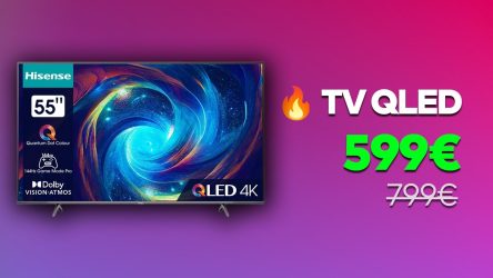 Image d'illustration pour l'article : Une TV QLED 4K 55 pouces idéale pour la PS5 ou la Xbox Series X est à moins de 600 € en promotion