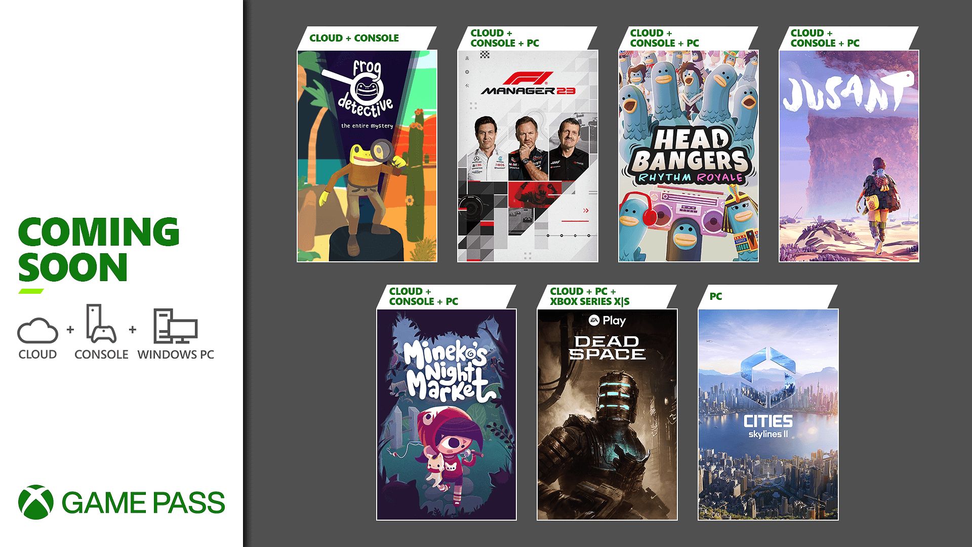 Xbox Game Pass : Jusant, Dead Space, F1 Manager 23… Les sorties à venir en octobre