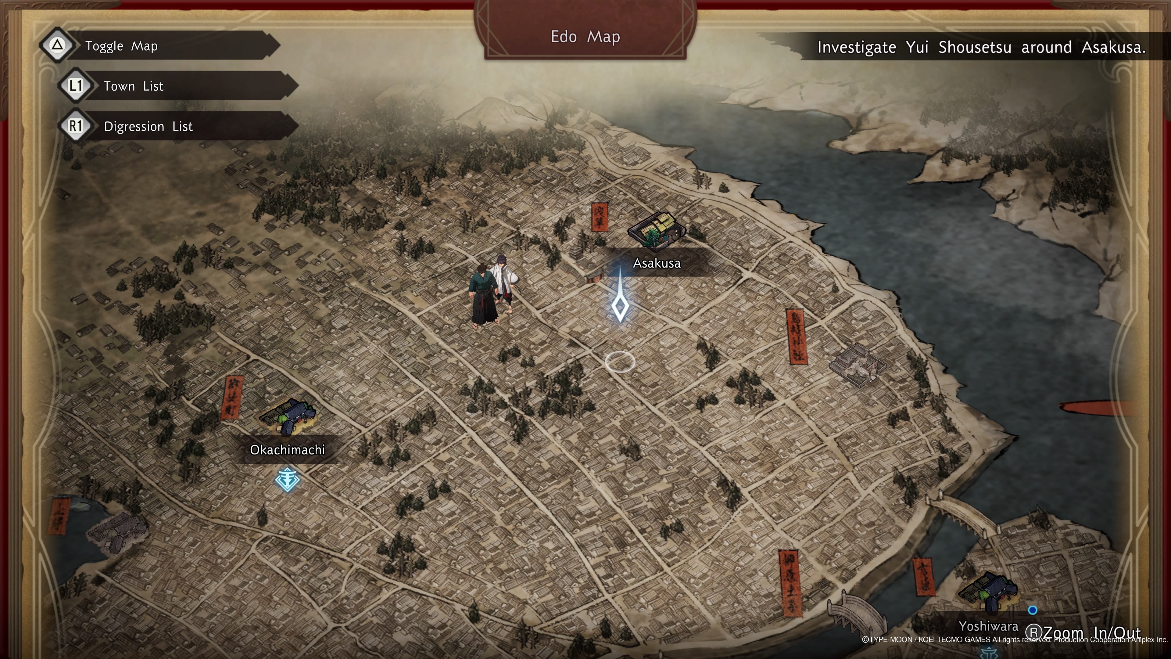 Fate samurai remnant map 3