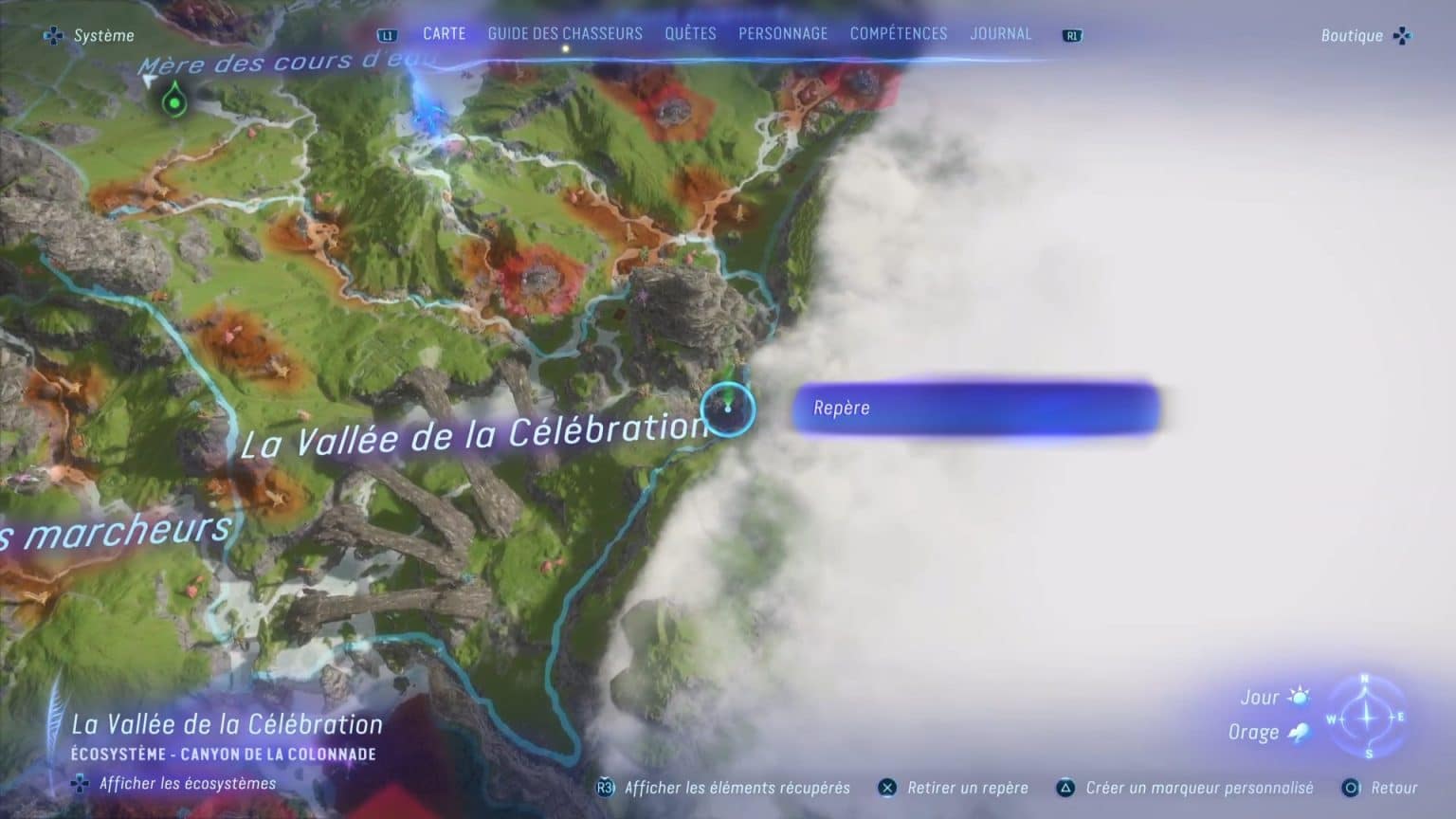 Localisation des pousses de Tarsyu (Plaines supérieures) Avatar Frontiers of Pandora