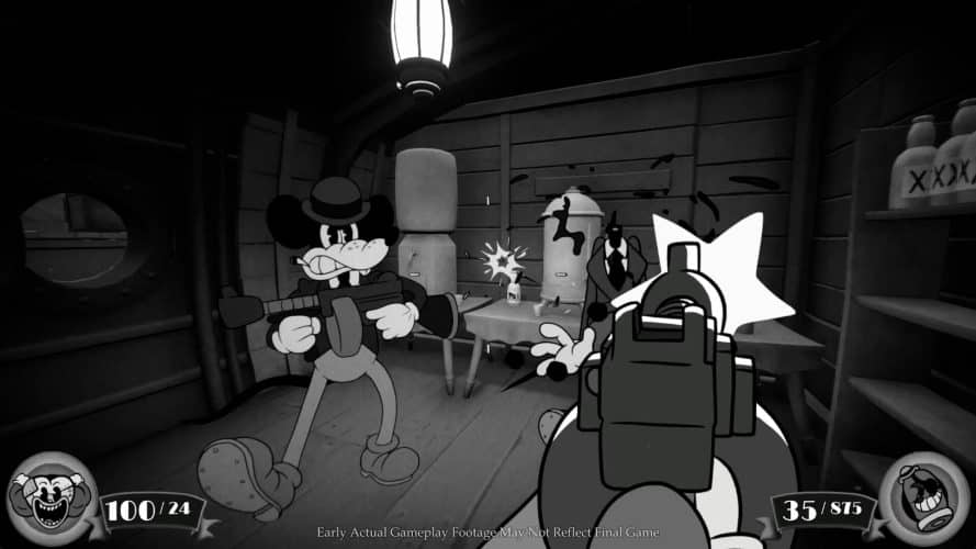 Image d\'illustration pour l\'article : Mouse : Le FPS façon vieux cartoon en noir et blanc refait surface avec un trailer de gameplay