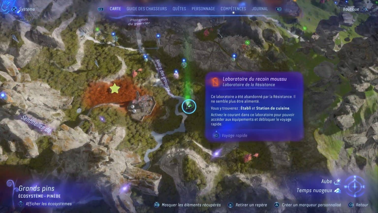 Localisation Laboratoires de la Résistance (Forêt embrumée) | Avatar ...
