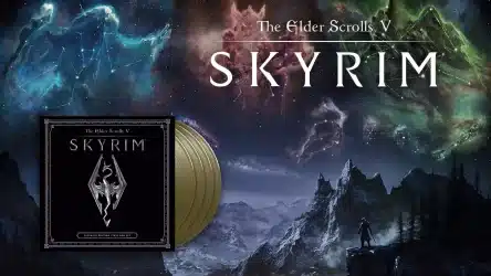 Image d'illustration pour l'article : Skyrim est de retour avec une réédition de la bande-son sur vinyles dorés