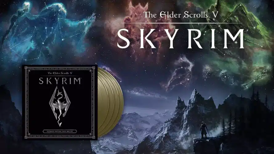 Image d\'illustration pour l\'article : Skyrim est de retour avec une réédition de la bande-son sur vinyles dorés