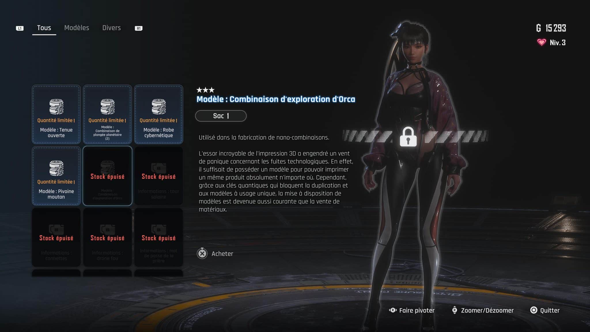 Toutes les tenues pour EVE et comment les débloquer Stellar Blade
